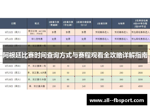 阿根廷比赛时间查询方式与赛程观看全攻略详解指南 阿根廷比赛时间查询方式与赛程观看全攻略详解指南